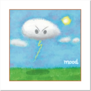 Mad Moody Cloud Posters and Art